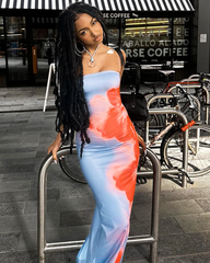 Floral Print Maxi Dress