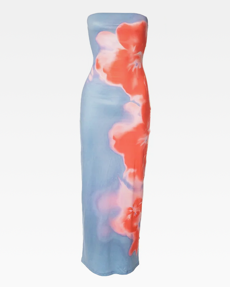 Floral Print Maxi Dress