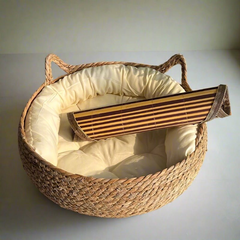 Four Seasons Rattan Soft Kneading Cat Bed