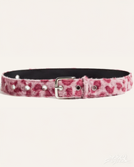 Fur Leopard Belt