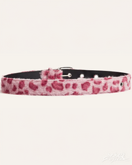 Fur Leopard Belt