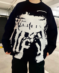 Graphic Knit Sweater
