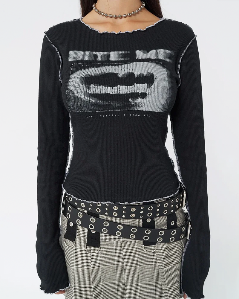 Grunge Long Sleeve Top
