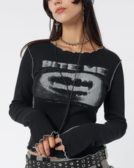 Grunge Long Sleeve Top
