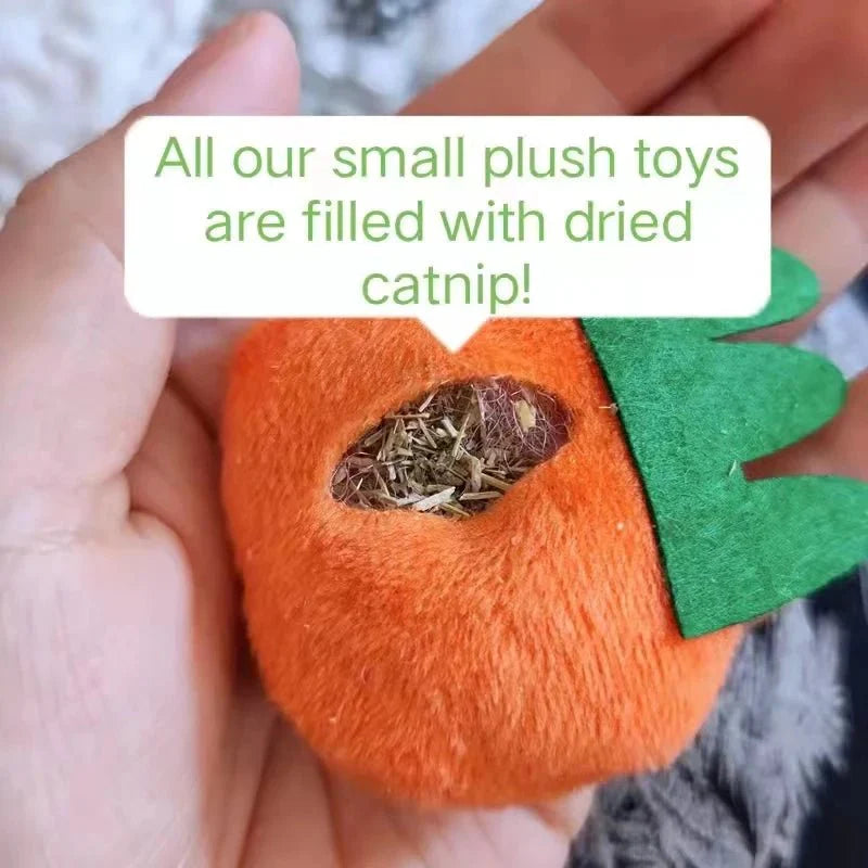 Handsewn Cute Cartoon Cat Treat Toys (w/ Dried Catnip)