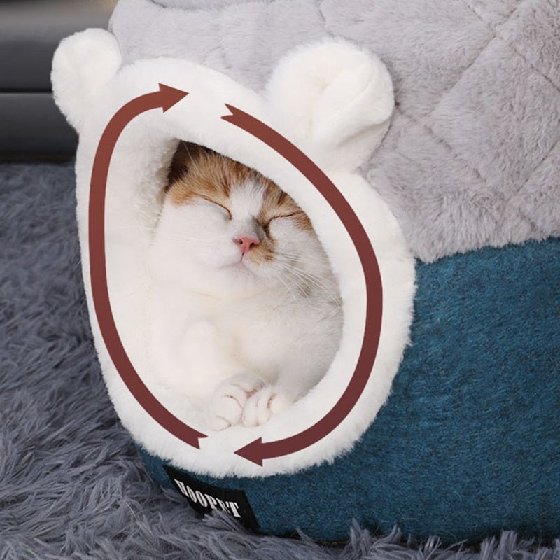 HOOPET Luxury Soft Plush Winter Kennel