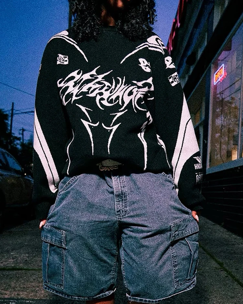 Knit Sweater Streetwear