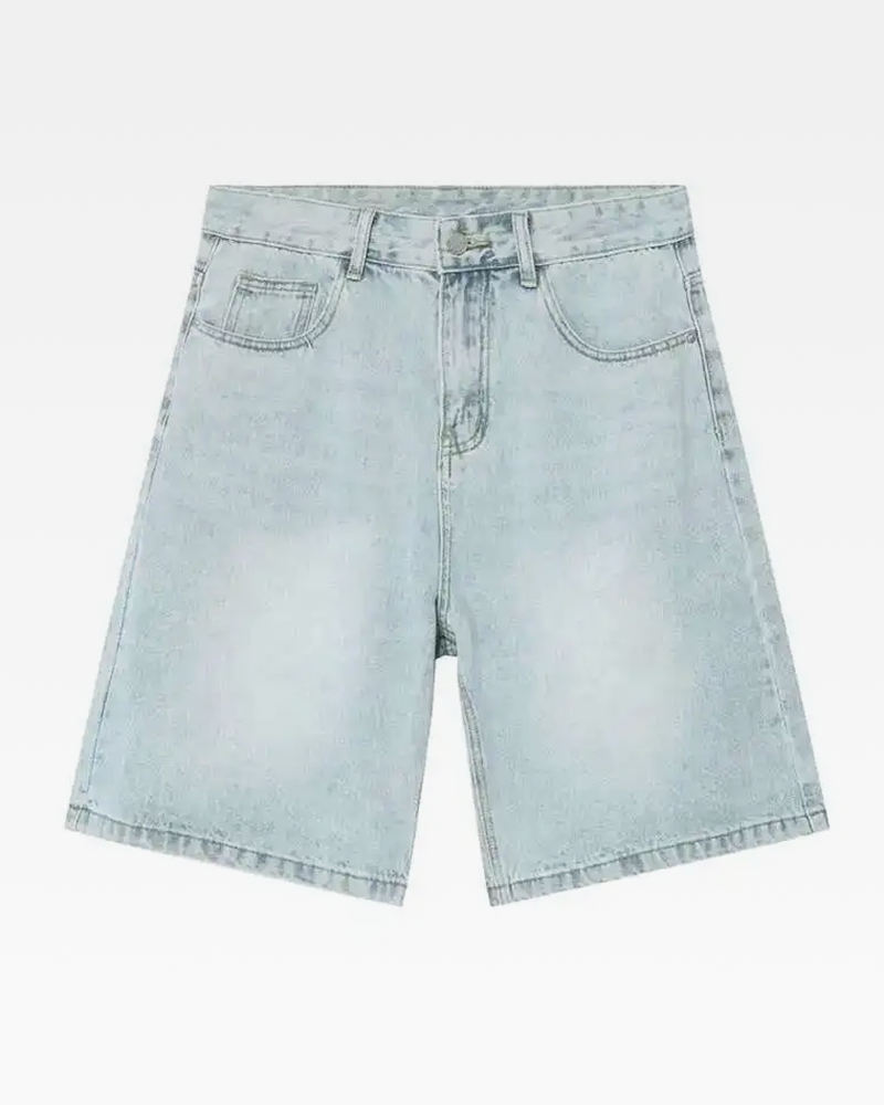 Light Blue Denim Shorts Mens