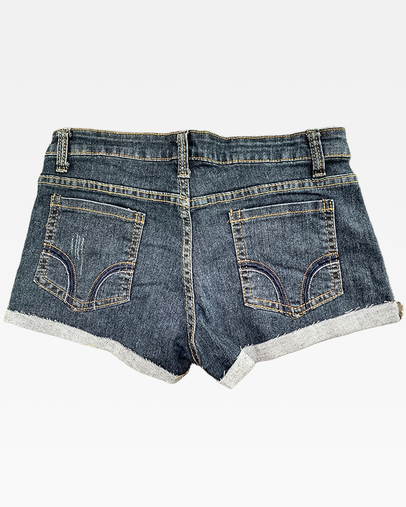 Low Rise Denim Shorts