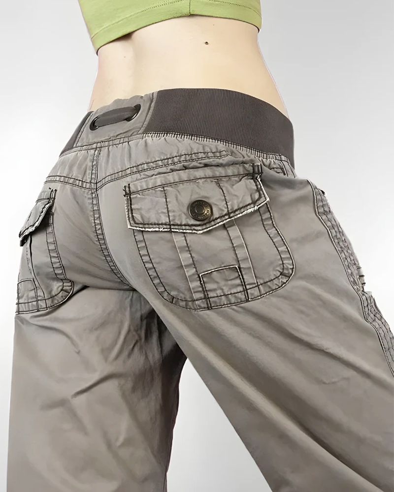 Low Rise Flare Pants