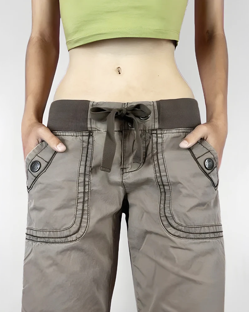 Low Rise Flare Pants