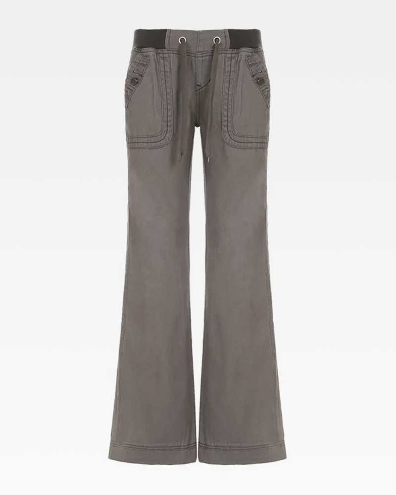 Low Rise Flare Pants