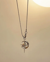 Moon And Star Necklace