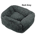 Multi-Color Plush Square Bed for Cats and Small Dogs