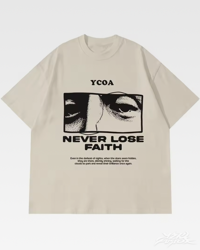 "Never Lose Faith" Y2K Shirt