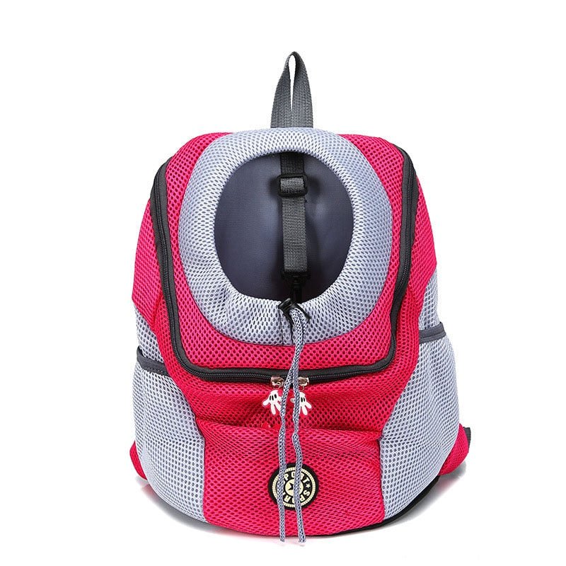 Outdoor Nylon Mesh Double Shoulder Pet Carrier Bag