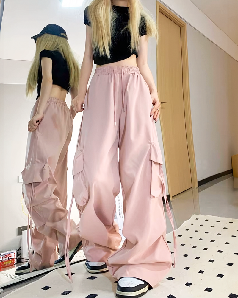 Pink Parachute Pants