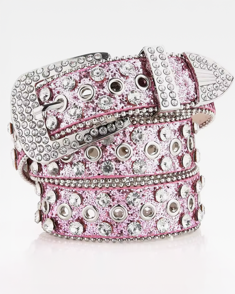 Pink Rhinestone Belt
