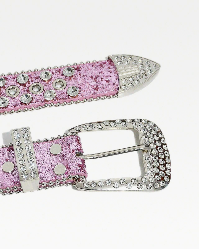 Pink Rhinestone Belt