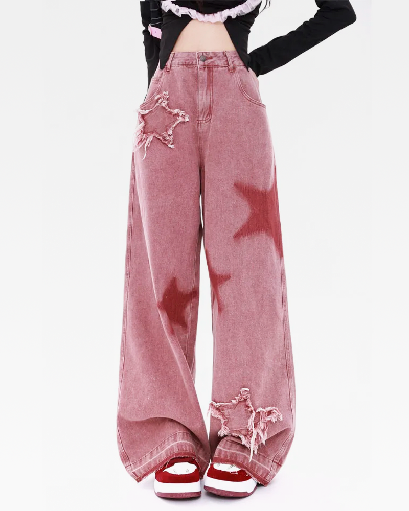 Pink Star Jeans