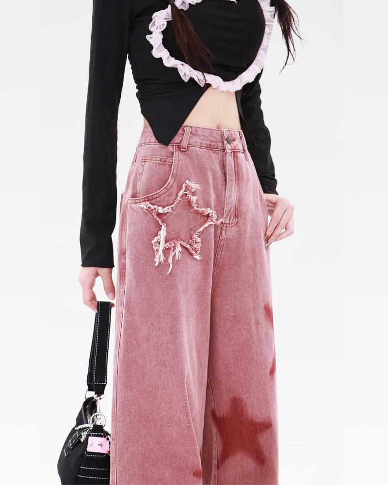 Pink Star Jeans