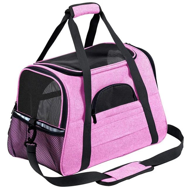 Portable Outdoor Large Cat Carrier Bag with Breathable Mesh