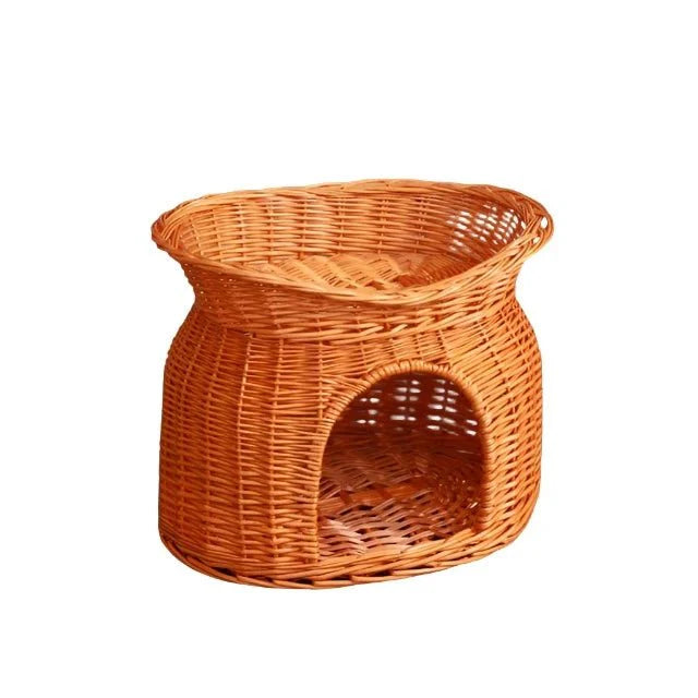 Rattan Wicker Cat Nest