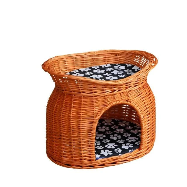 Rattan Wicker Cat Nest