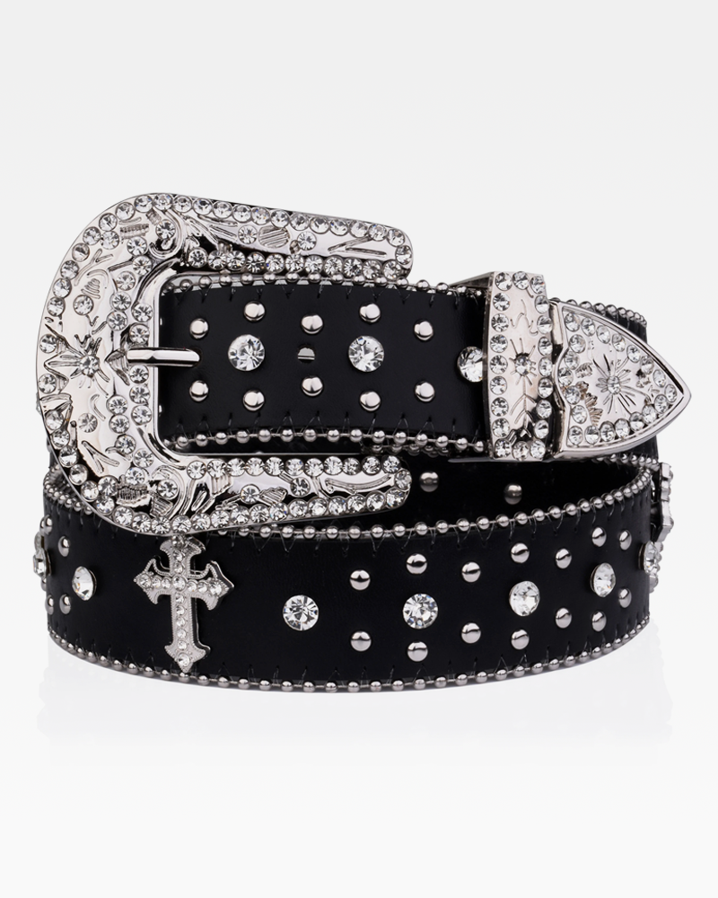 Rhinestone Cross Belt