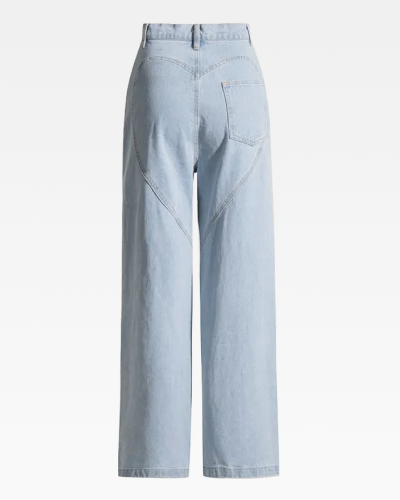 Rhinestone Cut Out Jeans