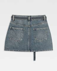 Rhinestone Denim Skirt