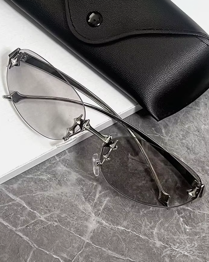 Rimless Y2K Sunglasses
