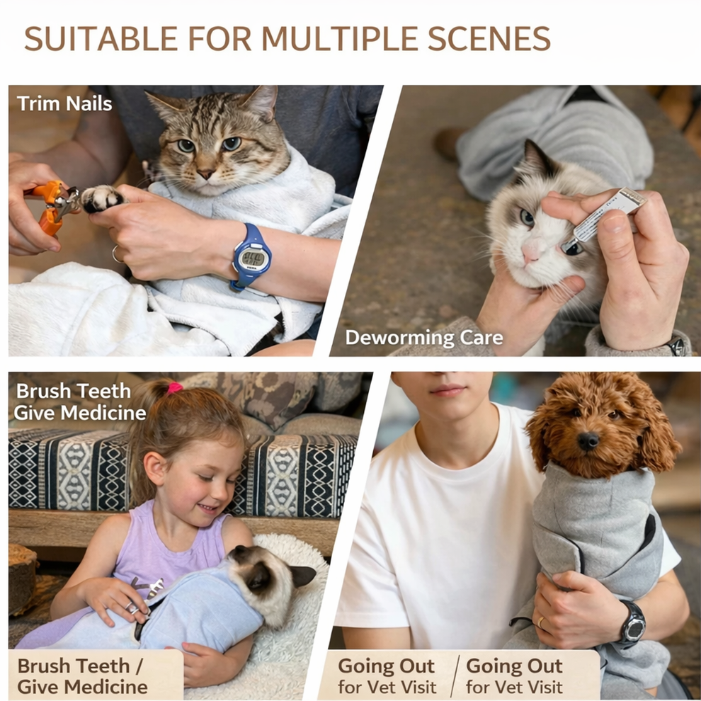 Pet Restraint Bag for Grooming & Care