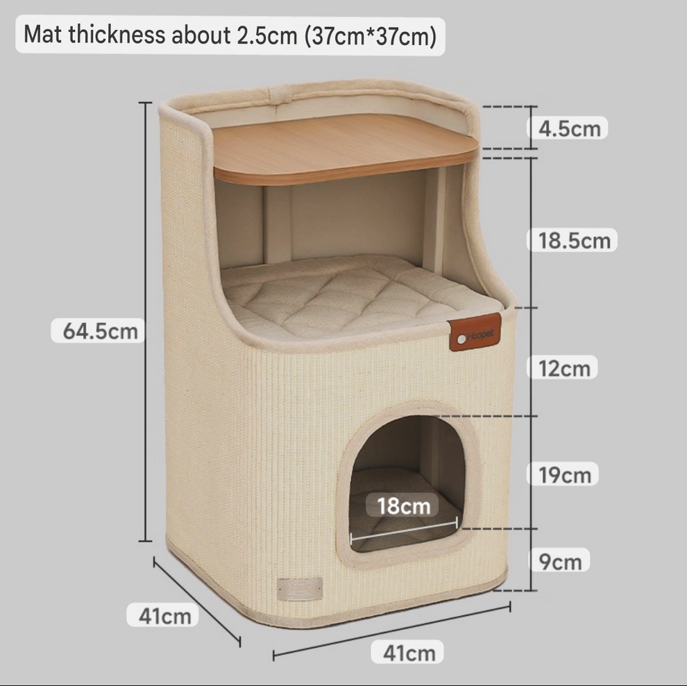 Sisal Cat Scratching Board – 2-in-1 Round Bed & Furniture Protector