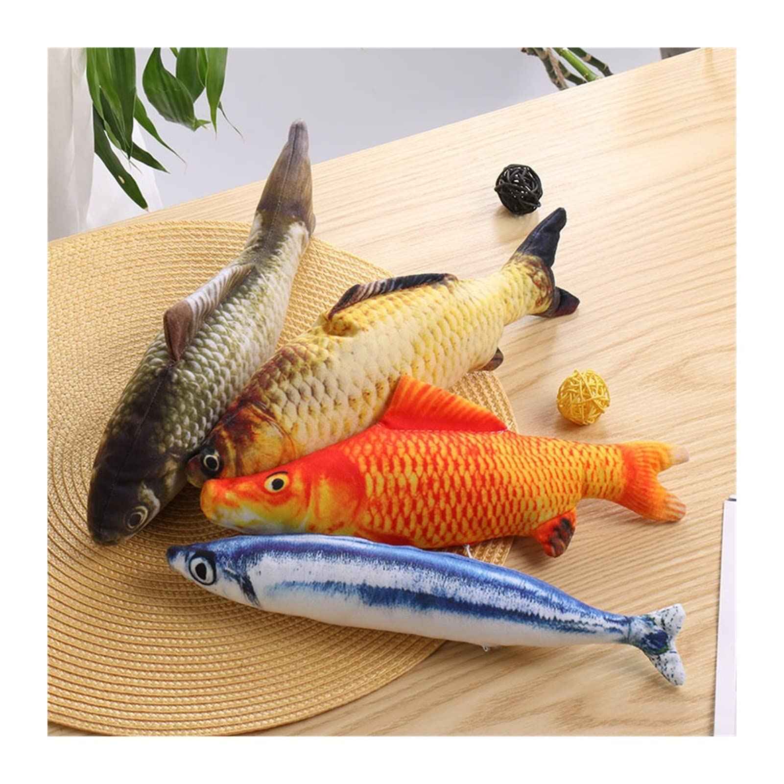 Cat Toys Fish Toy Cat Catnip
