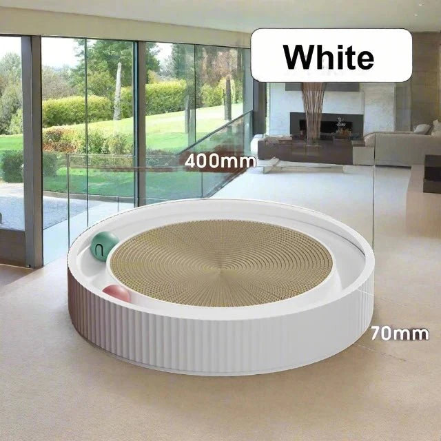 Round Cat Scratching Board with Ball with Nail Sharpening