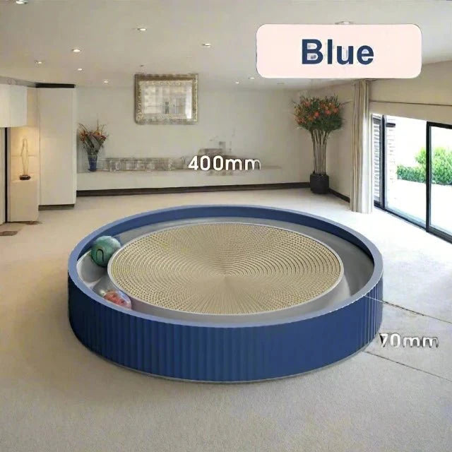 Round Cat Scratching Board with Ball with Nail Sharpening