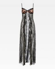 Black Sheer Lace Dress