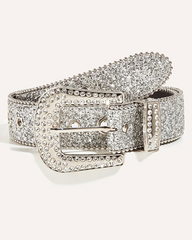 Silver Rhinestone Belt