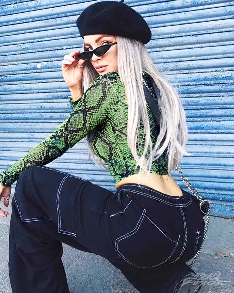 Snake Print Top