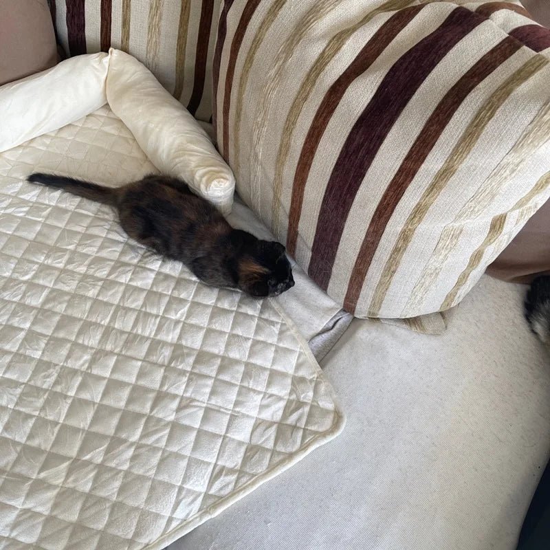 Velvet Quilted Sofa Blanket Bed and Couch Protector