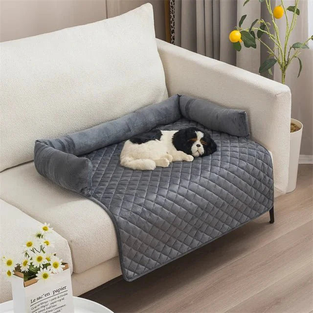 Velvet Quilted Sofa Blanket Bed and Couch Protector