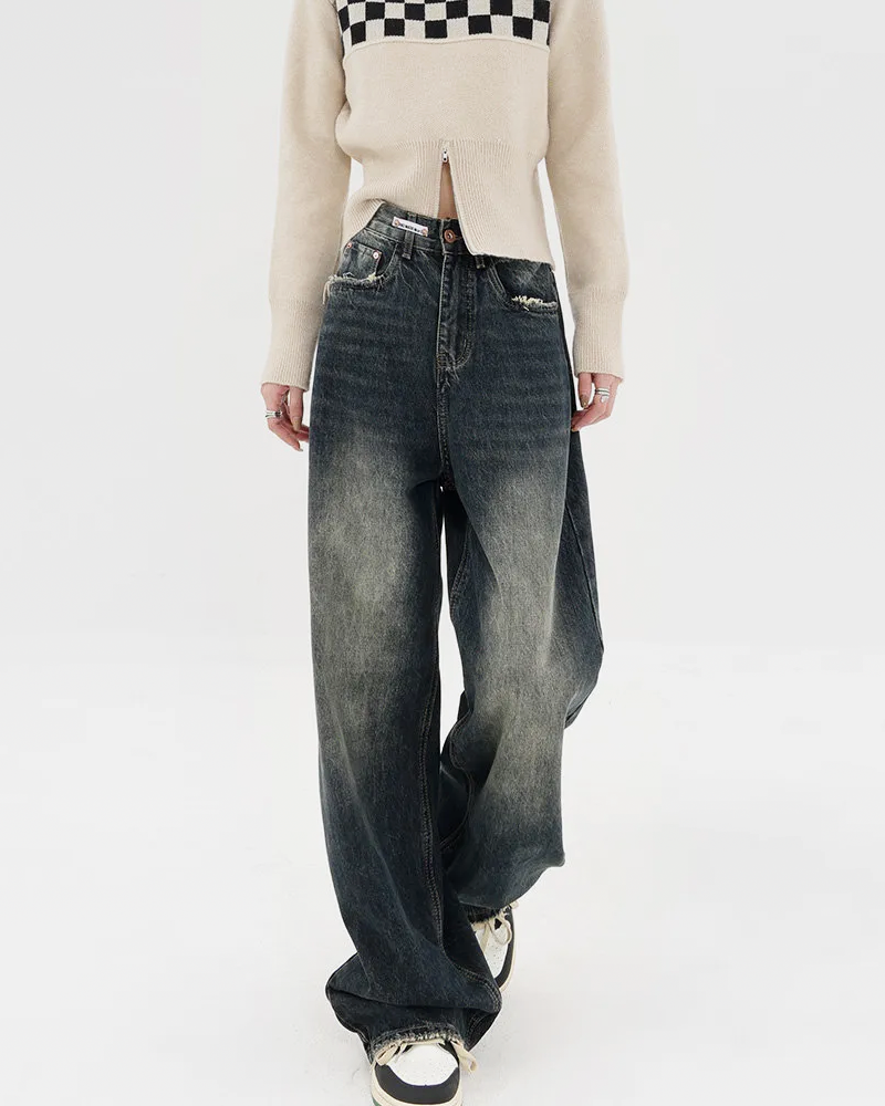 Washed Baggy Jeans