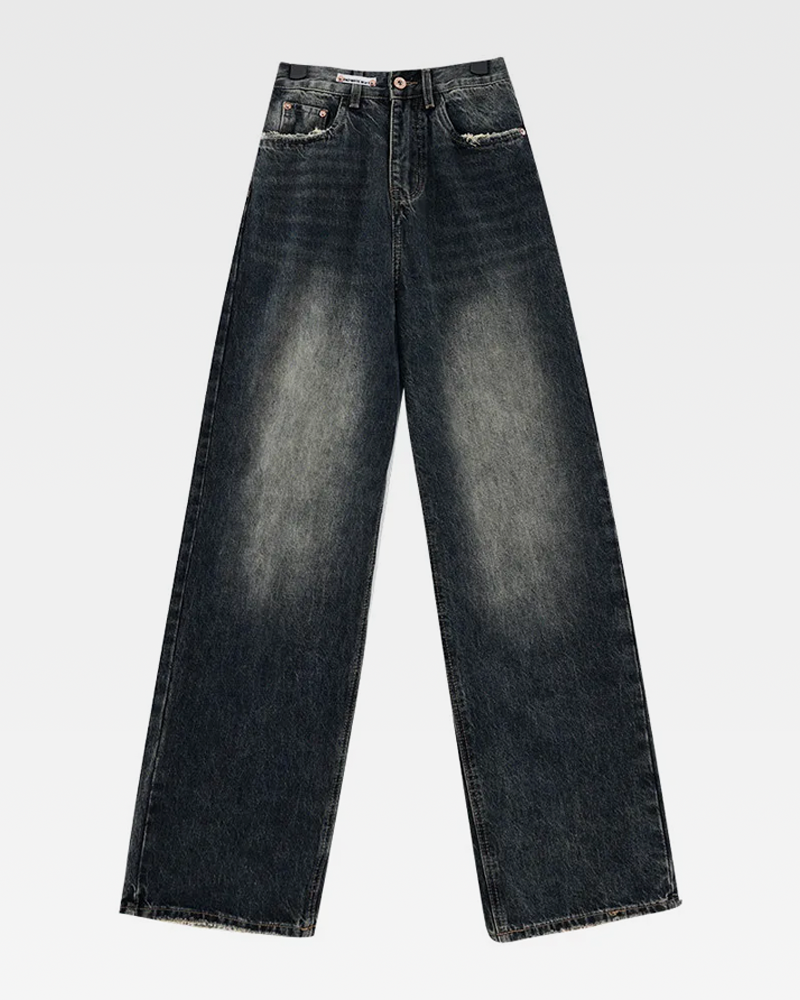 Washed Baggy Jeans