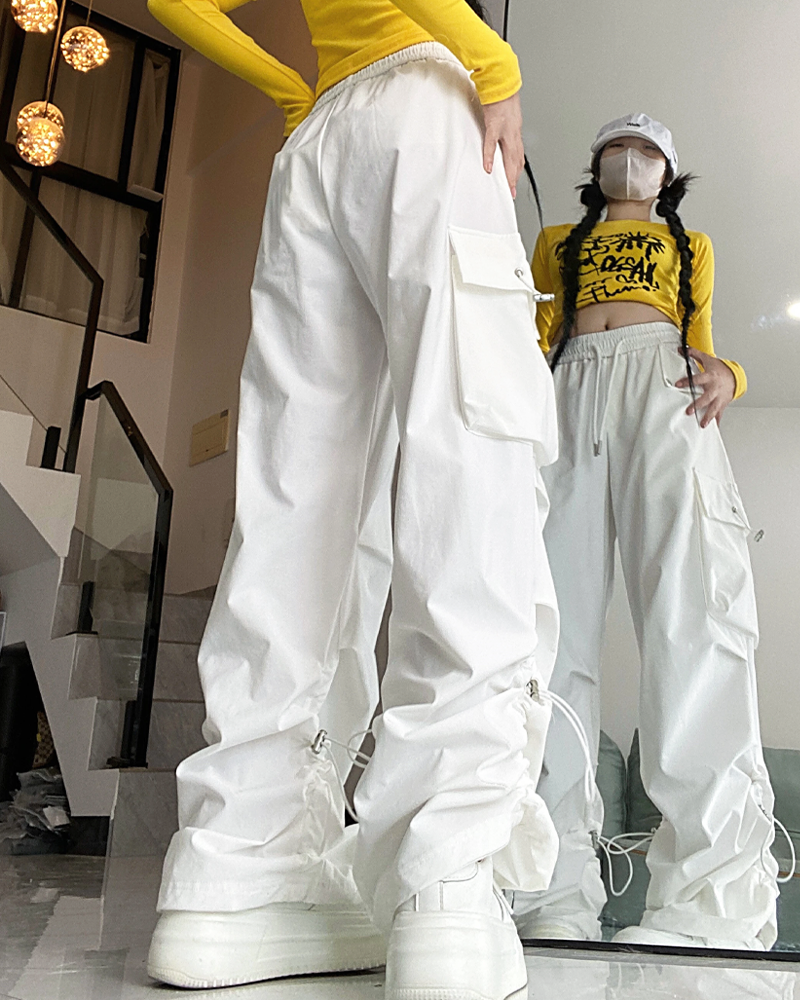 White Parachute Pants