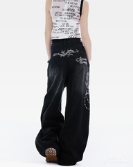 Womens Baggy Jeans Y2K