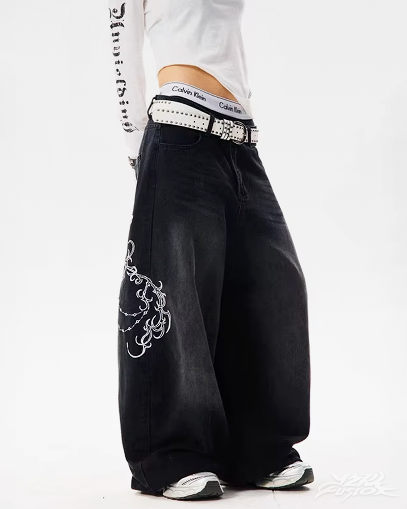 Womens Baggy Jeans Y2K