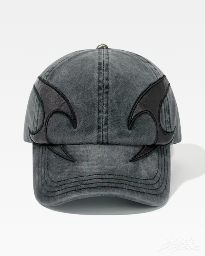 Y2K Baseball Cap With Flames