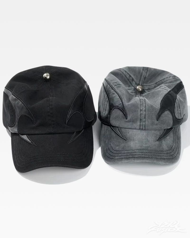 Y2K Baseball Cap With Flames