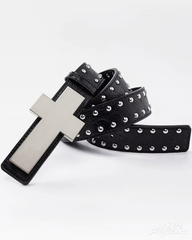 Y2K Belt With Cross Buckle